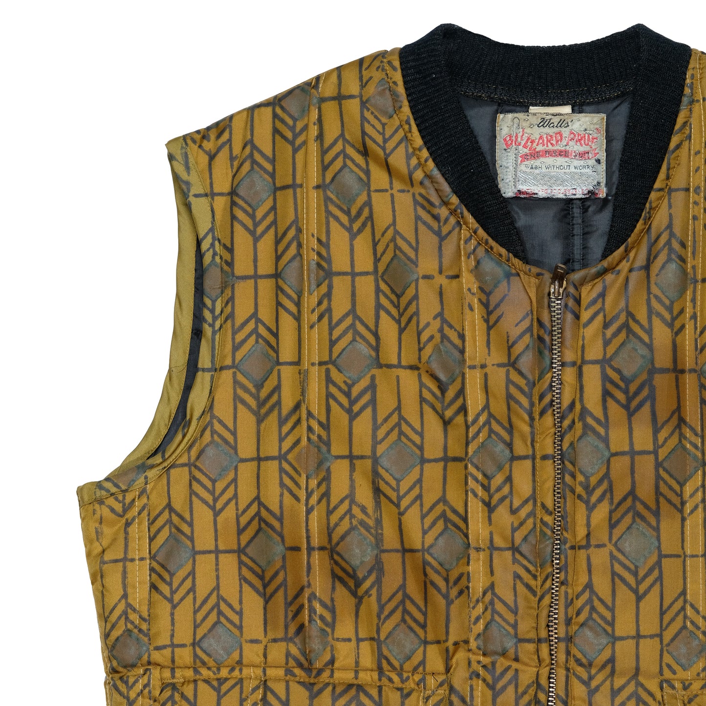 Upcycled Hand Blocked Quilted Vest