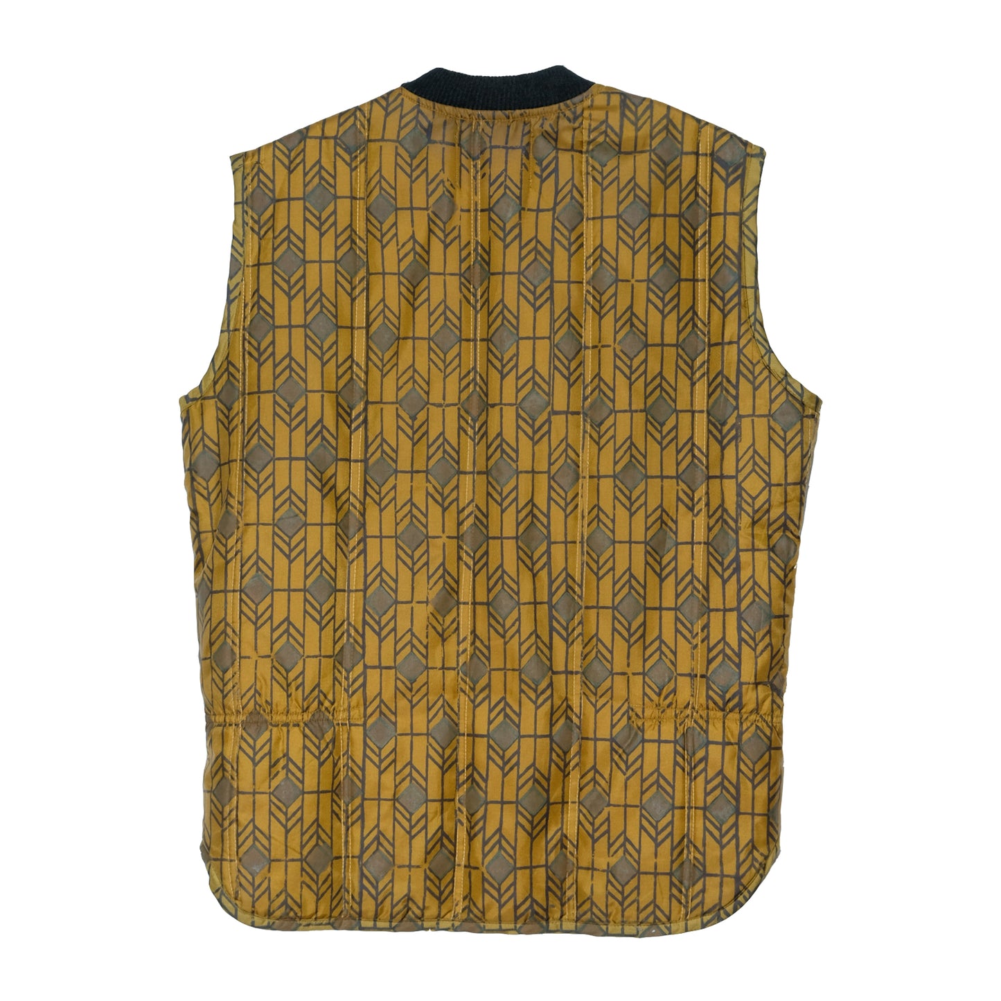 Upcycled Hand Blocked Quilted Vest