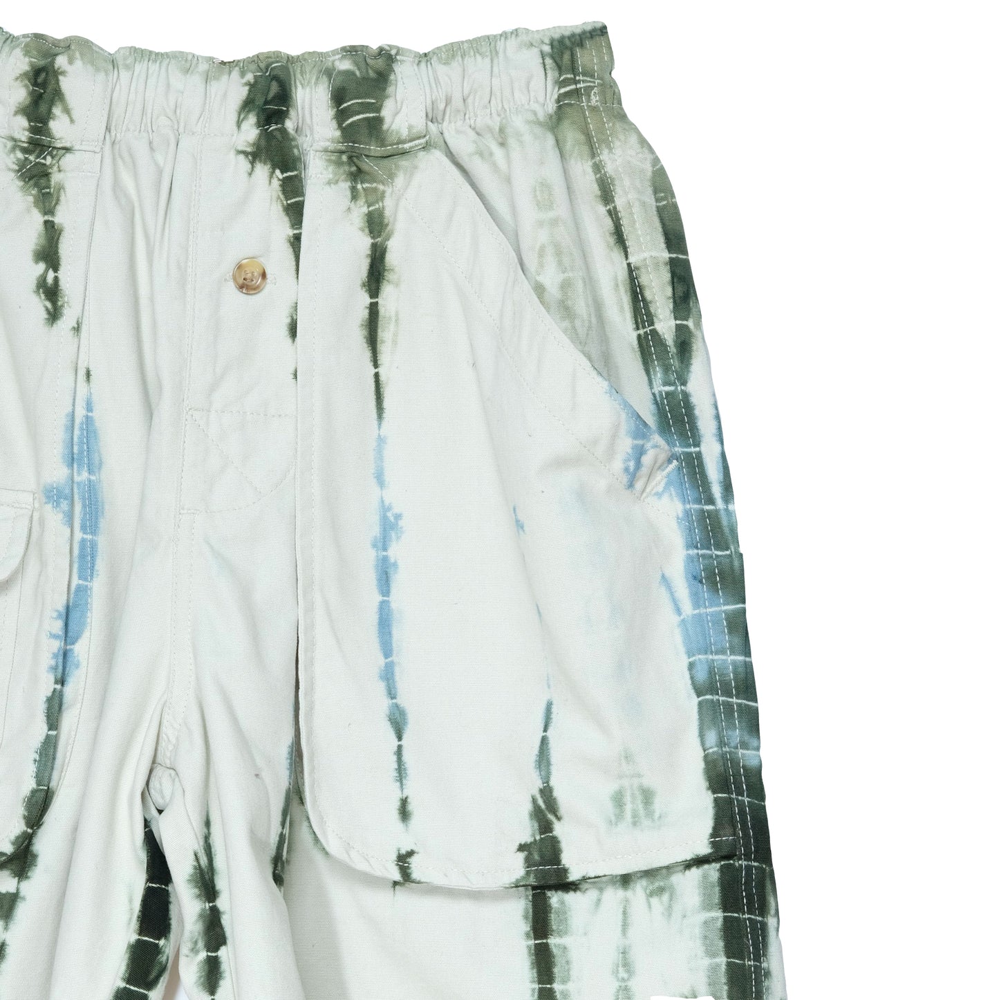 Upcycled Hand Dyed Shibori Shorts