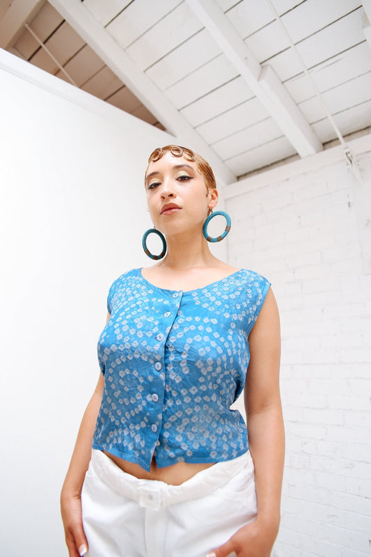 Camellia Bandhani Tank