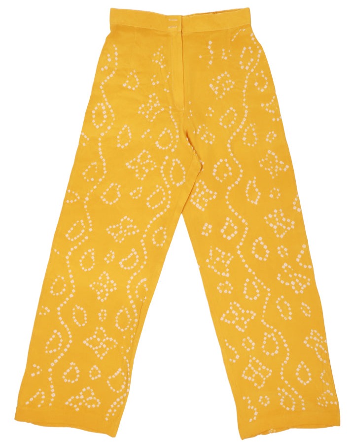 Clover Bandhani Silk Pants