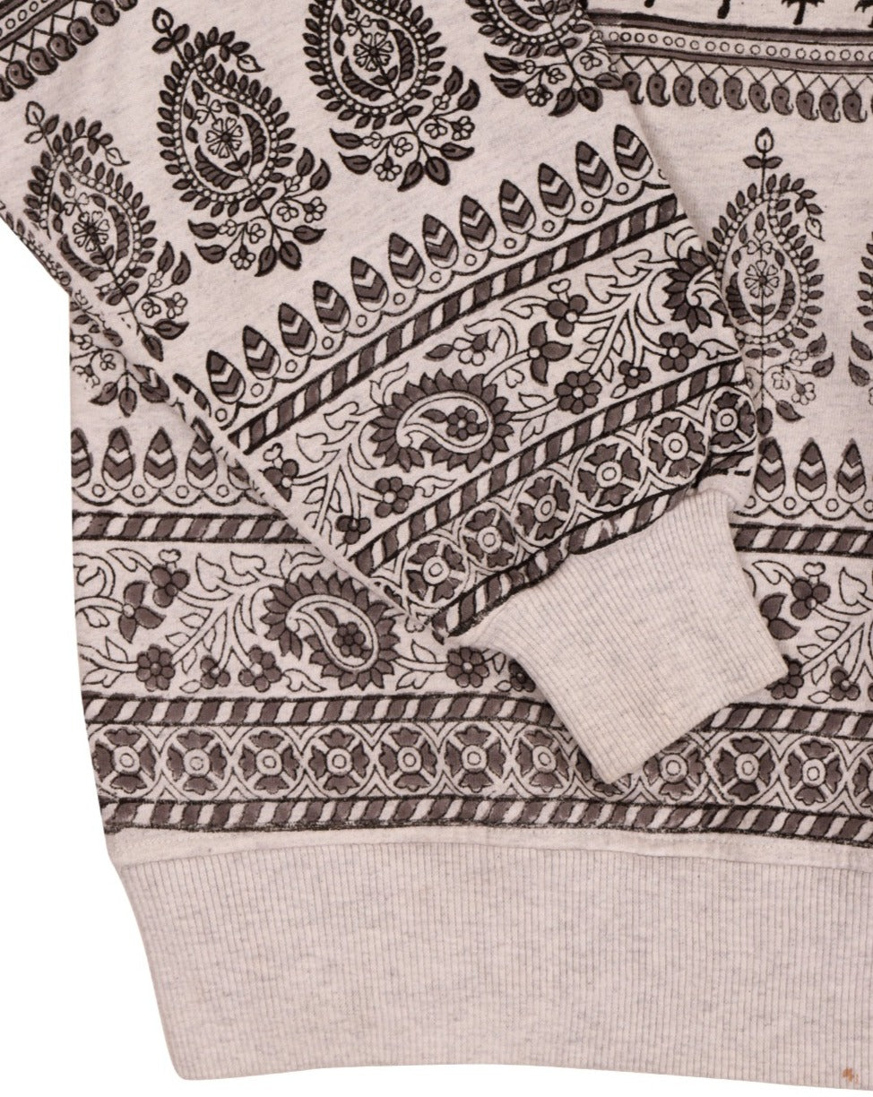 Paisley Block Printed Sweatshirt