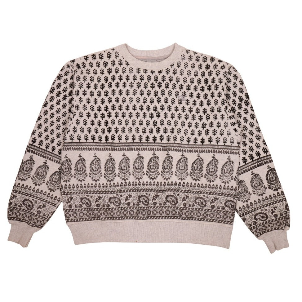 Paisley Block Printed Sweatshirt