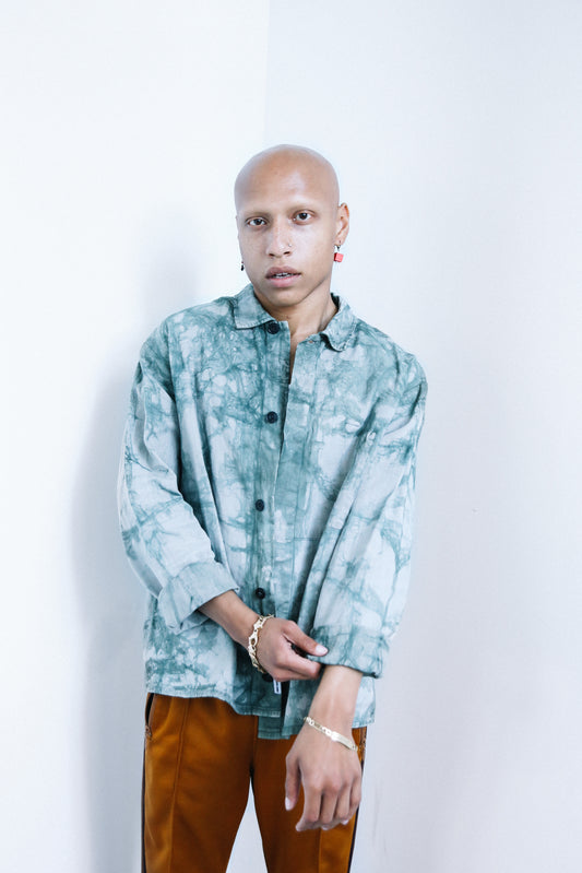 Upcycled Batik Chore Coat