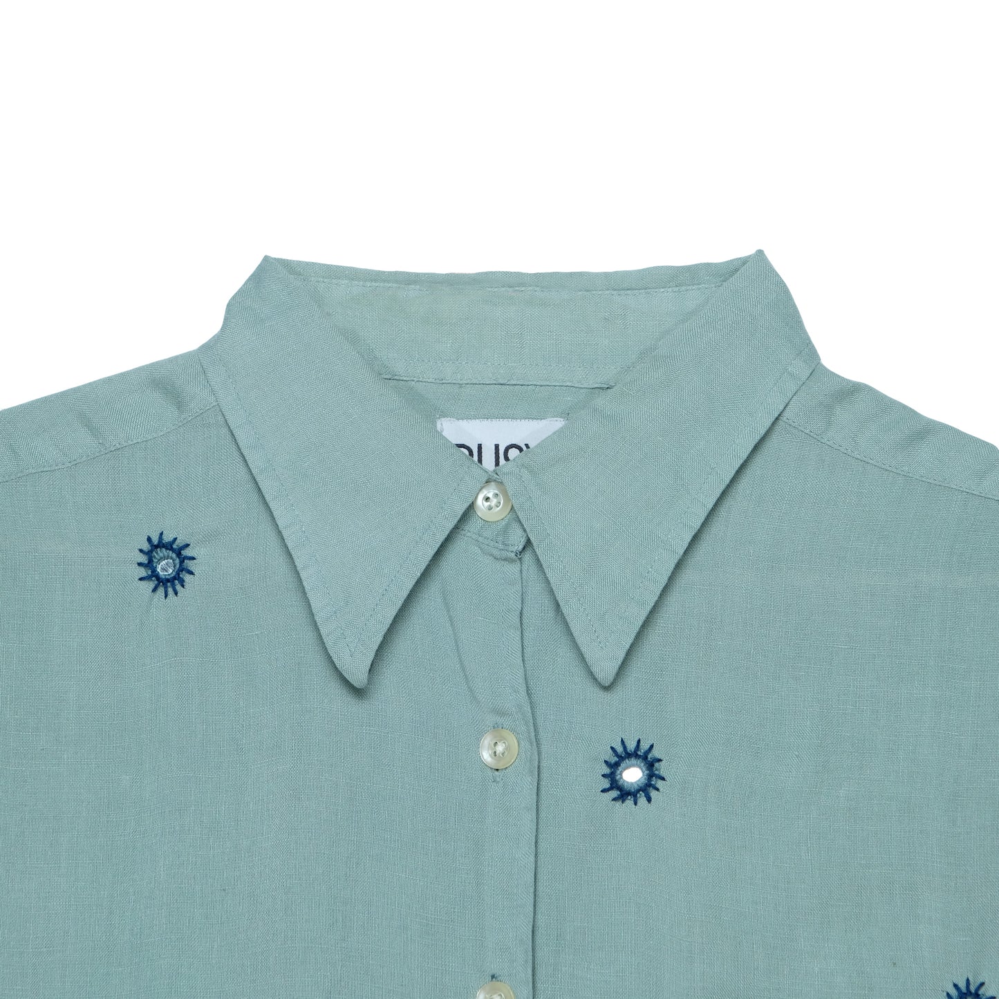 Upcycled Hand Embroidered Mirror Shirt