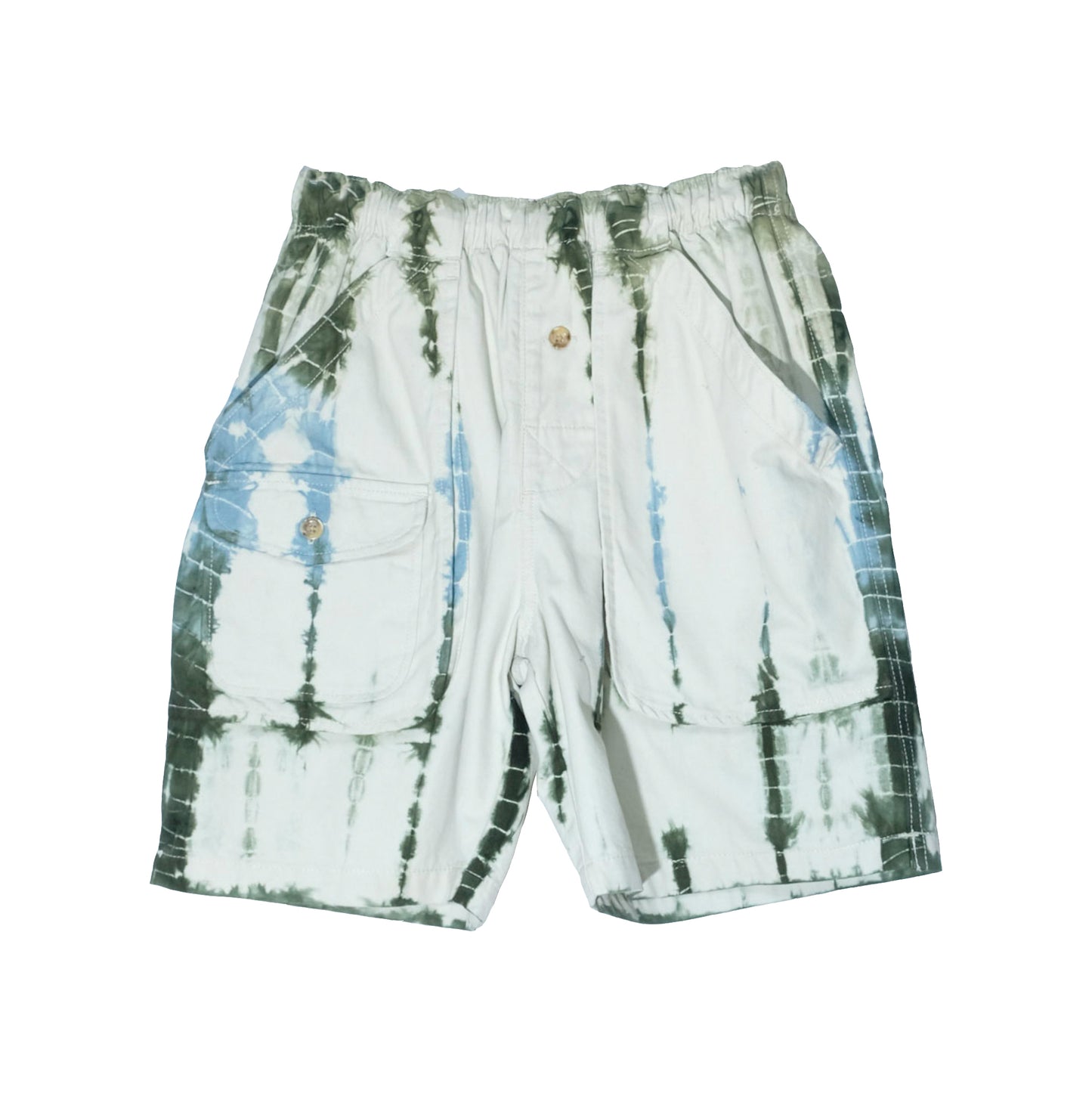 Upcycled Hand Dyed Shibori Shorts
