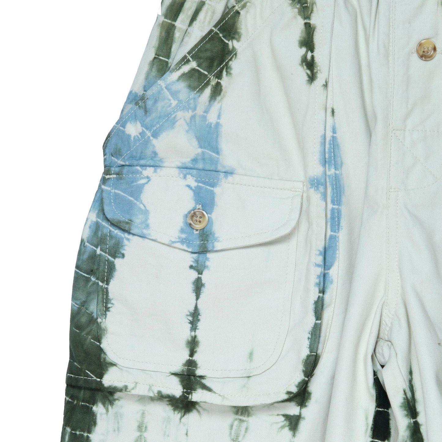 Upcycled Hand Dyed Shibori Shorts