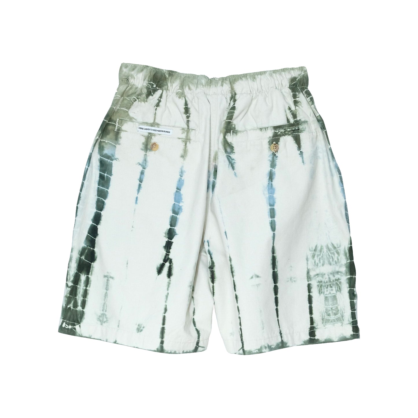 Upcycled Hand Dyed Shibori Shorts