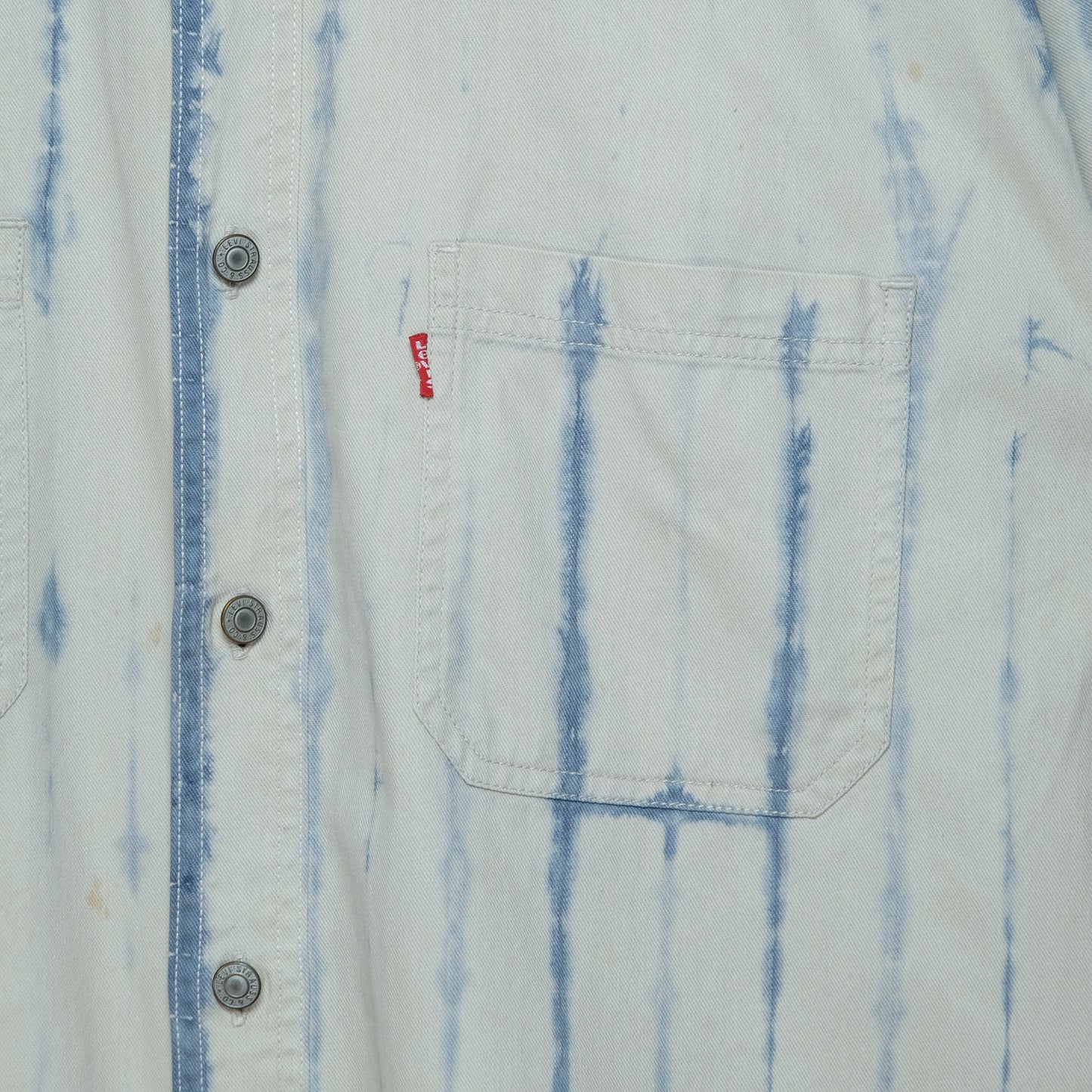 Upcycled Hand Dyed Shibori Workwear Shirt