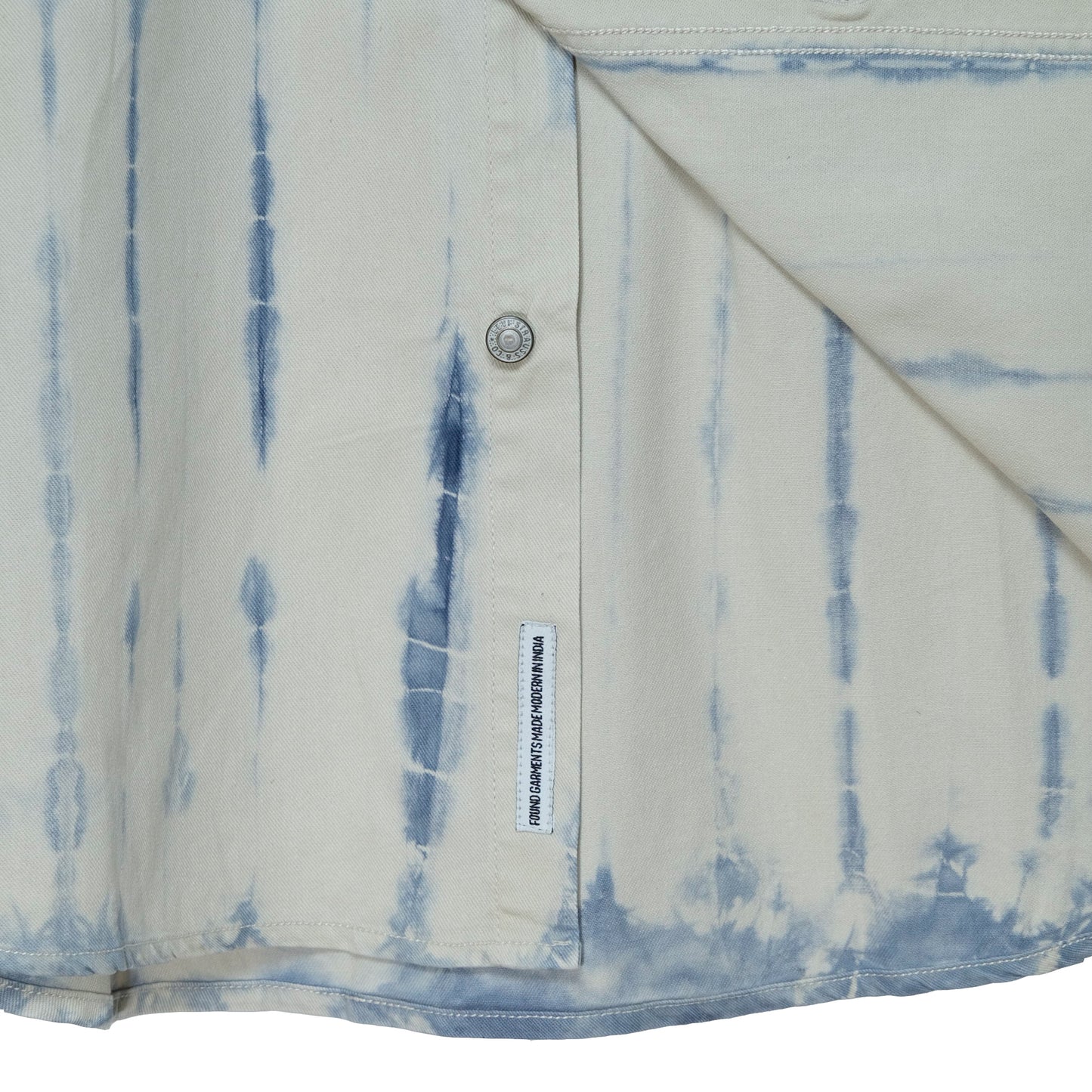 Upcycled Hand Dyed Shibori Workwear Shirt