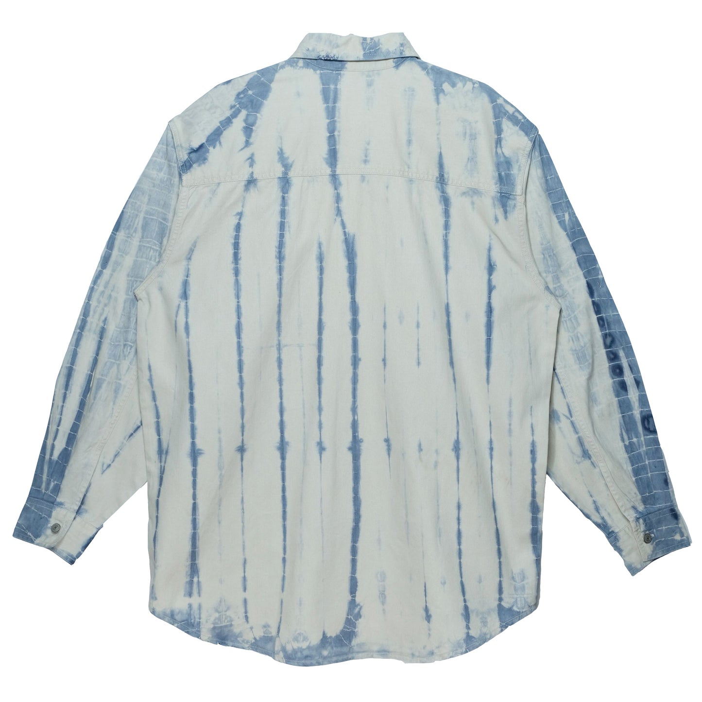 Upcycled Hand Dyed Shibori Workwear Shirt