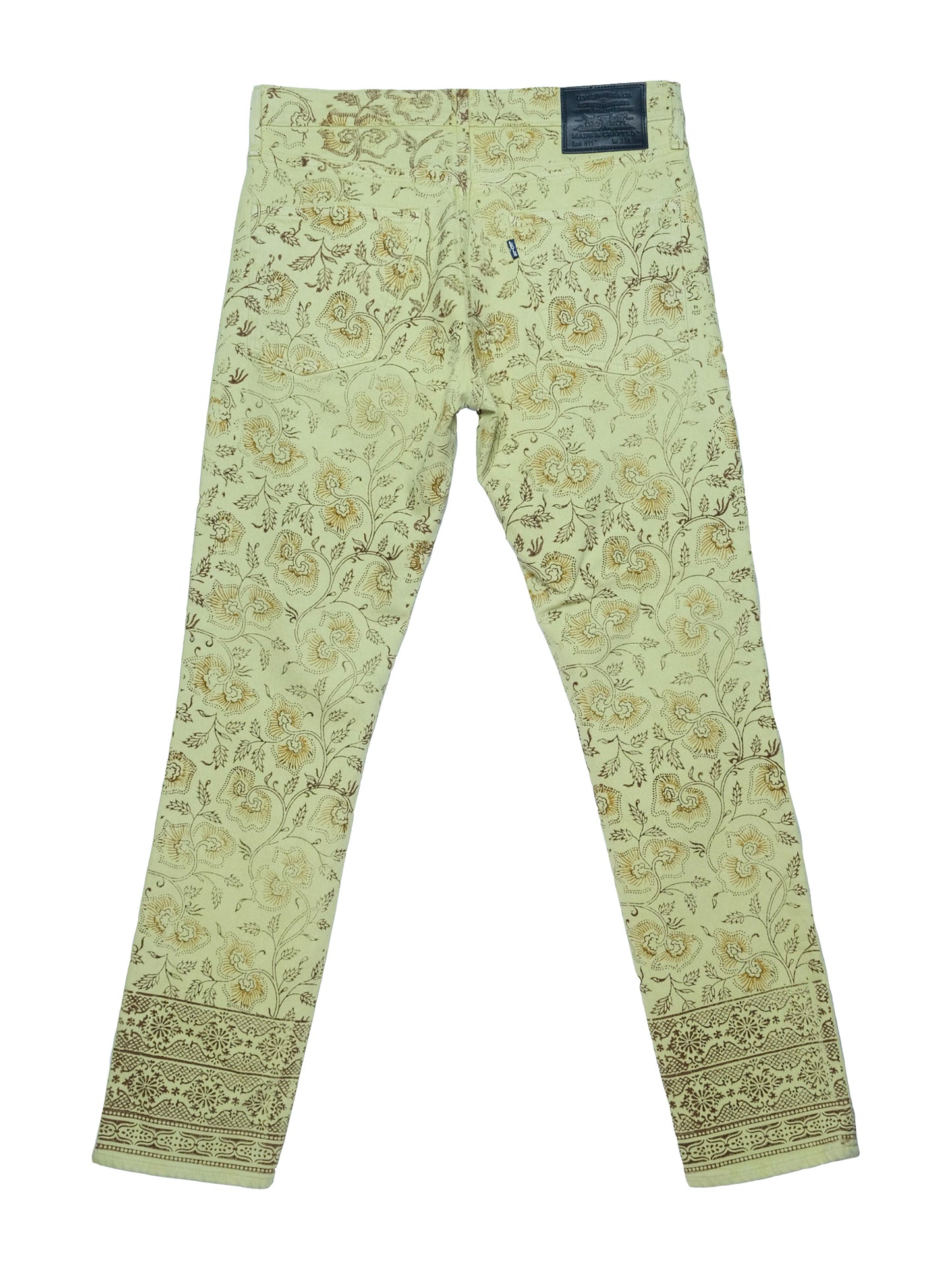 Upcycled Hand Blocked Jeans